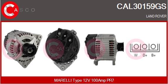 Casco CAL30159GS - Alternator autospares.lv