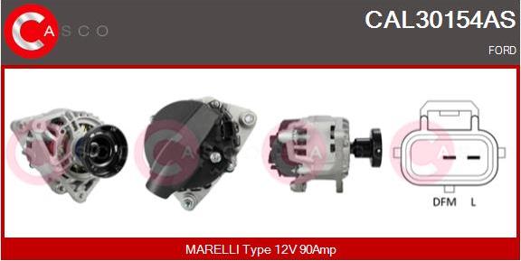 Casco CAL30154AS - Alternator autospares.lv