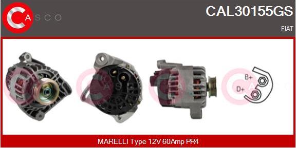 Casco CAL30155GS - Alternator autospares.lv