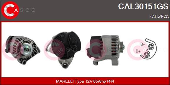 Casco CAL30151GS - Alternator autospares.lv