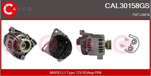 Casco CAL30158GS - Alternator autospares.lv