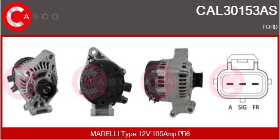 Casco CAL30153AS - Alternator autospares.lv