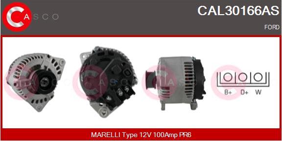 Casco CAL30166AS - Alternator autospares.lv