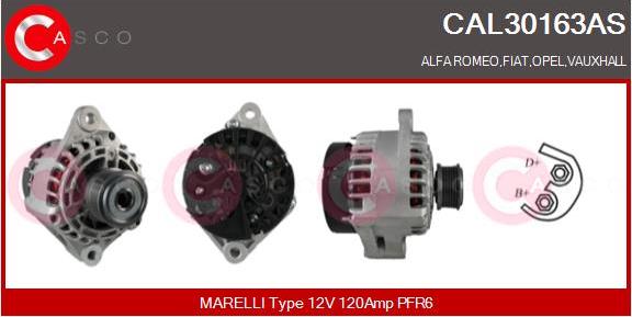 Casco CAL30163AS - Alternator autospares.lv