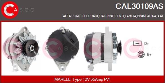 Casco CAL30109AS - Alternator autospares.lv