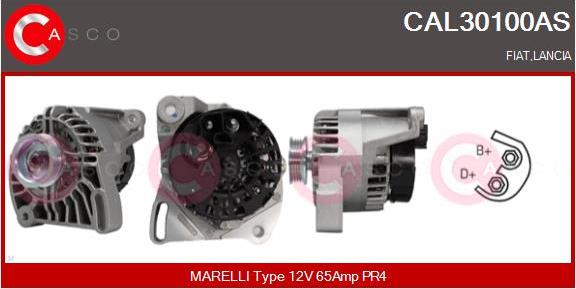 Casco CAL30100AS - Alternator autospares.lv