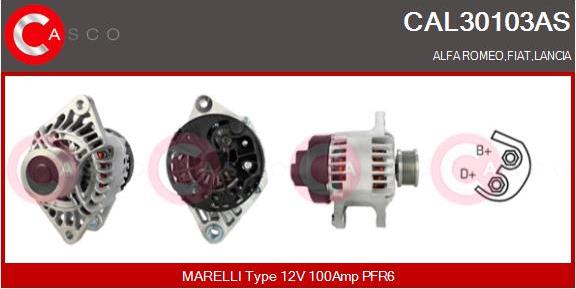 Casco CAL30103AS - Alternator autospares.lv