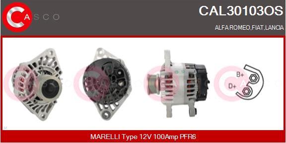 Casco CAL30103OS - Alternator autospares.lv