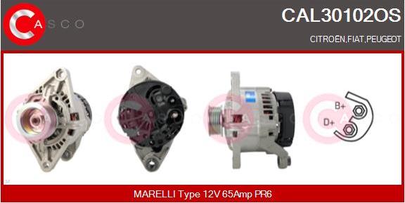 Casco CAL30102OS - Alternator autospares.lv