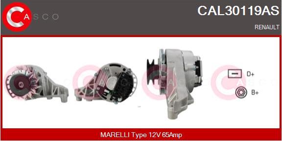 Casco CAL30119AS - Alternator autospares.lv