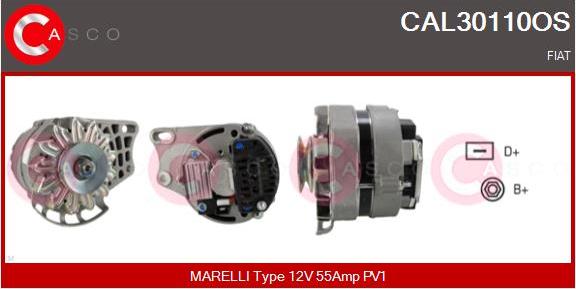 Casco CAL30110OS - Alternator autospares.lv