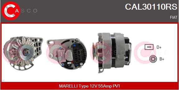 Casco CAL30110RS - Alternator autospares.lv