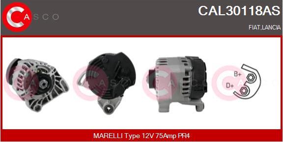 Casco CAL30118AS - Alternator autospares.lv