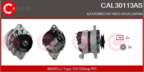 Casco CAL30113AS - Alternator autospares.lv