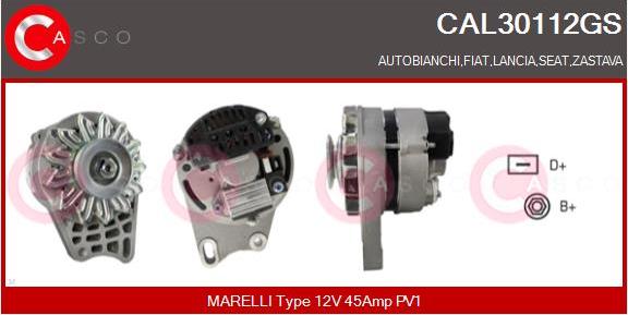 Casco CAL30112GS - Alternator autospares.lv