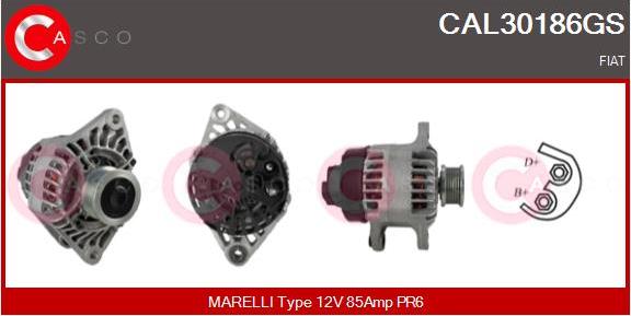 Casco CAL30186GS - Alternator autospares.lv