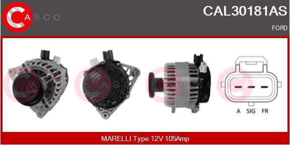 Casco CAL30181AS - Alternator autospares.lv