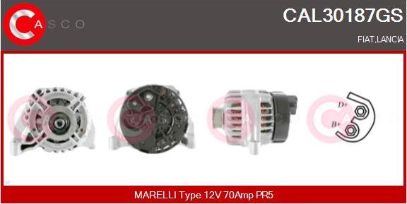 Casco CAL30187GS - Alternator autospares.lv