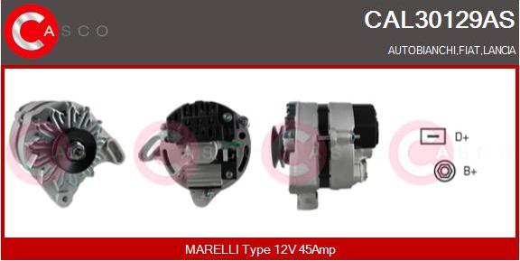 Casco CAL30129AS - Alternator autospares.lv