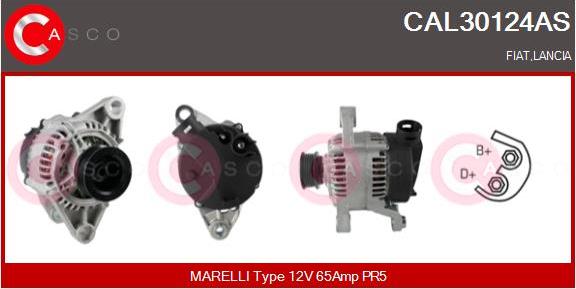 Casco CAL30124AS - Alternator autospares.lv