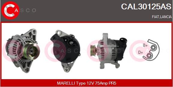 Casco CAL30125AS - Alternator autospares.lv