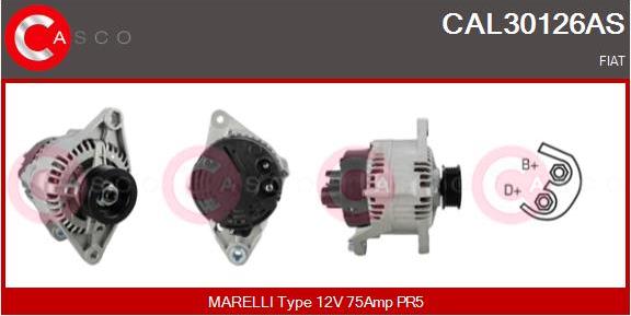 Casco CAL30126AS - Alternator autospares.lv