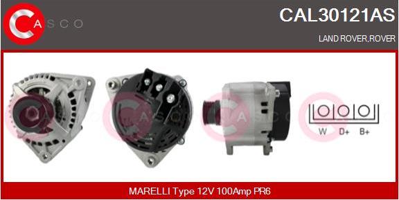 Casco CAL30121AS - Alternator autospares.lv