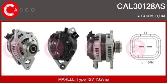 Casco CAL30128AS - Alternator autospares.lv