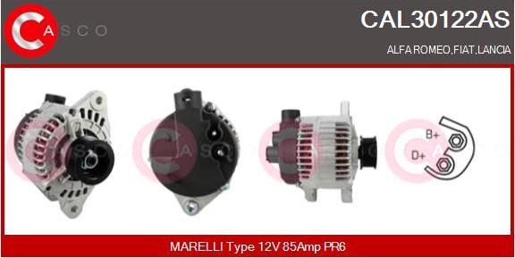 Casco CAL30122AS - Alternator autospares.lv