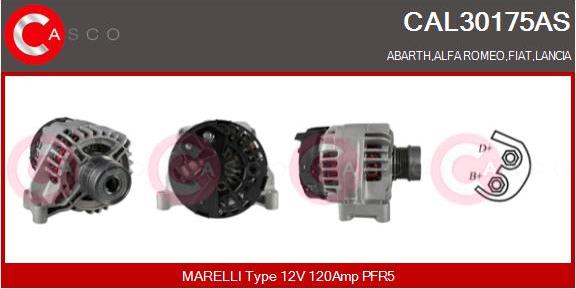 Casco CAL30175AS - Alternator autospares.lv