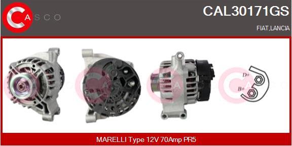 Casco CAL30171GS - Alternator autospares.lv