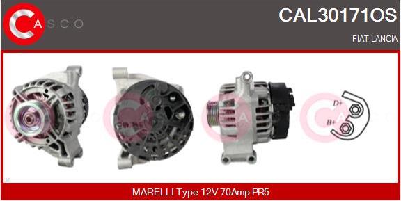 Casco CAL30171OS - Alternator autospares.lv