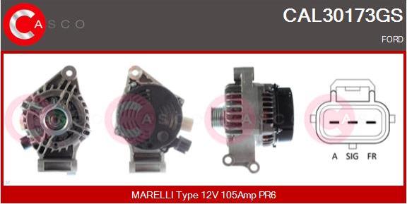 Casco CAL30173GS - Alternator autospares.lv