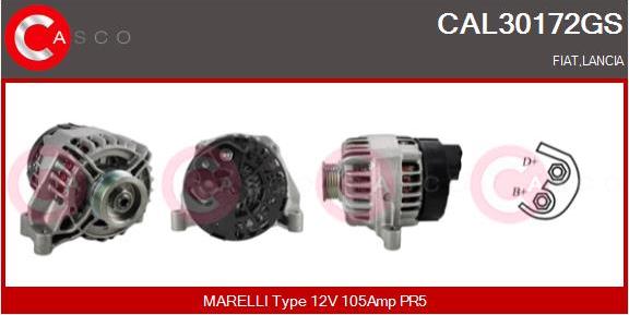 Casco CAL30172GS - Alternator autospares.lv