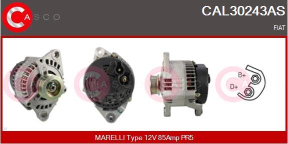 Casco CAL30243AS - Alternator autospares.lv