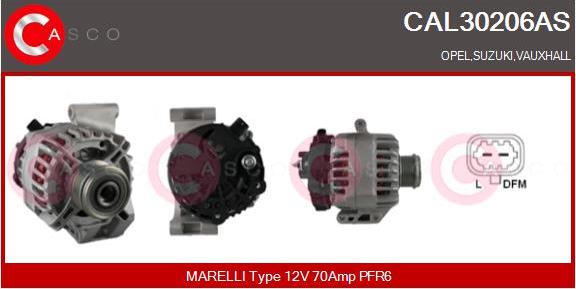 Casco CAL30206AS - Alternator autospares.lv