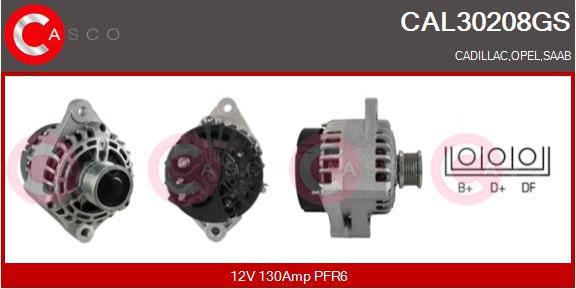 Casco CAL30208GS - Alternator autospares.lv