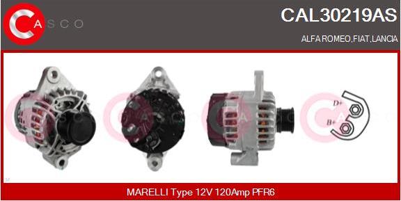 Casco CAL30219AS - Alternator autospares.lv