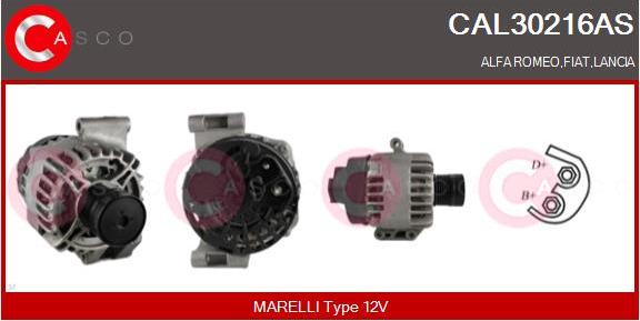 Casco CAL30216AS - Alternator autospares.lv