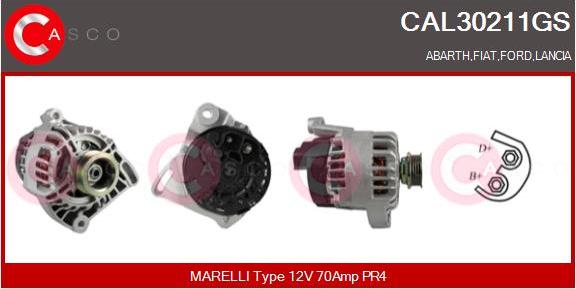 Casco CAL30211GS - Alternator autospares.lv