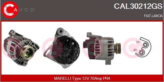 Casco CAL30212GS - Alternator autospares.lv