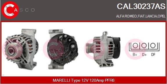 Casco CAL30237AS - Alternator autospares.lv