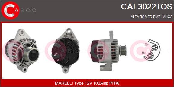 Casco CAL30221OS - Alternator autospares.lv