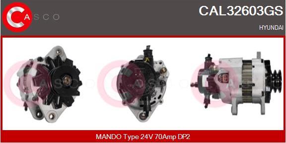 Casco CAL32603GS - Alternator autospares.lv