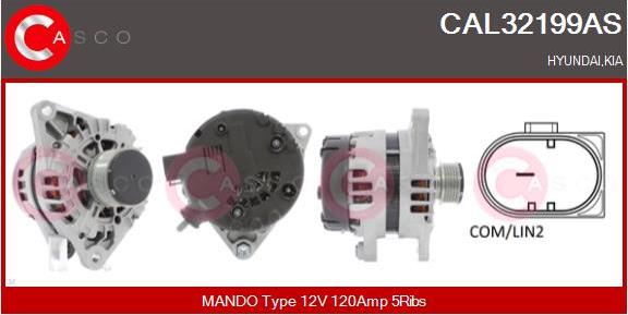 Casco CAL32199AS - Alternator autospares.lv