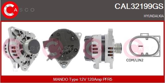 Casco CAL32199GS - Alternator autospares.lv