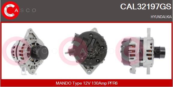 Casco CAL32197GS - Alternator autospares.lv