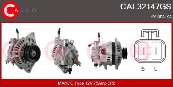 Casco CAL32147GS - Alternator autospares.lv