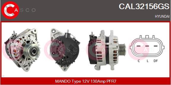 Casco CAL32156GS - Alternator autospares.lv