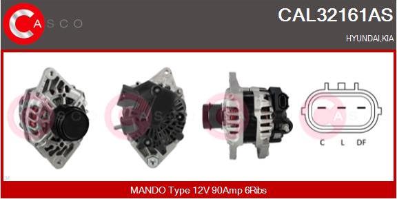 Casco CAL32161AS - Alternator autospares.lv